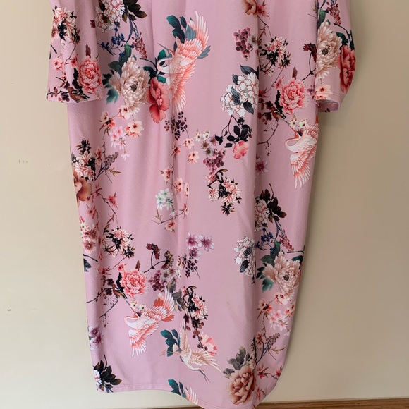 ASOS Floral Print Midi Dress with Puff Sleeves - Picture 5 of 16